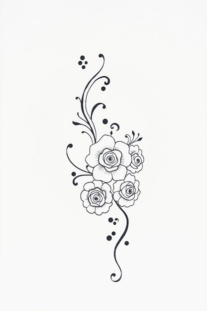 Arabic Back Hand Mehndi Design - Floral