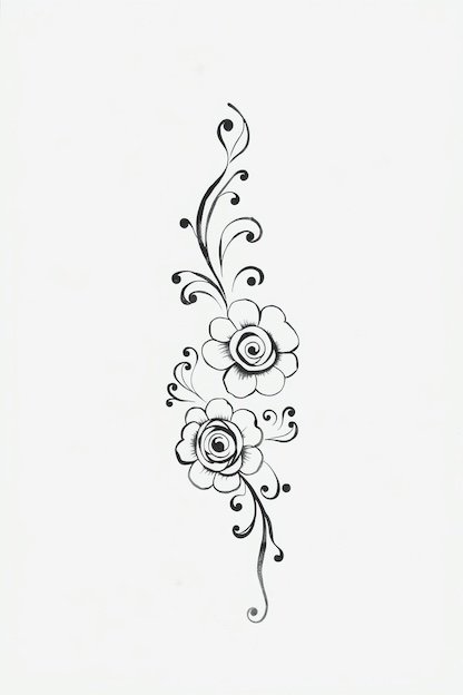 Arabic Back Hand Mehndi Design - Floral