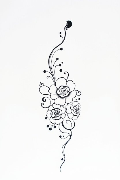 Arabic Back Hand Mehndi Design - Floral