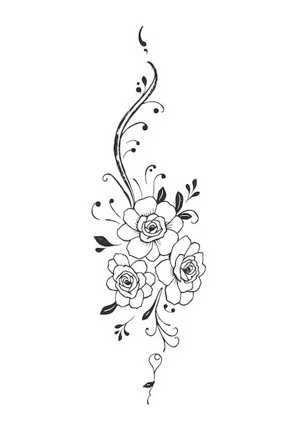 Arabic Back Hand Mehndi Design - Floral