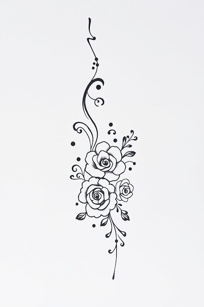Arabic Back Hand Mehndi Design - Floral