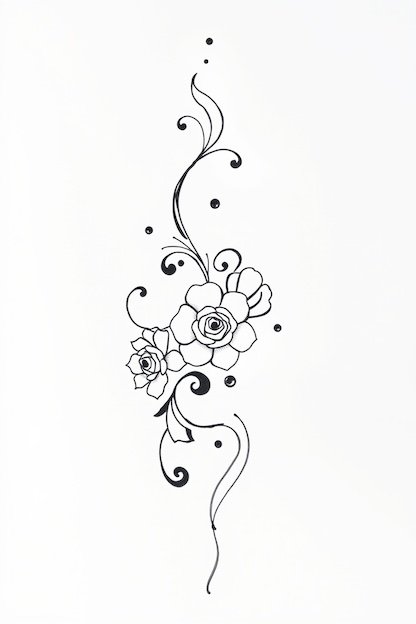 Arabic Back Hand Mehndi Design - Floral