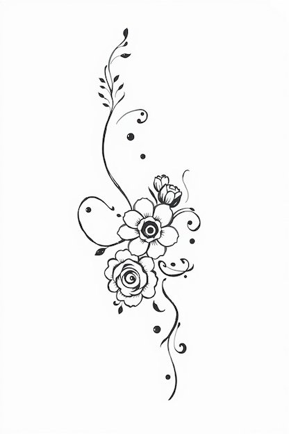 Arabic Back Hand Mehndi Design - Floral