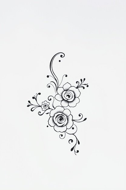 Arabic Back Hand Mehndi Design - Floral