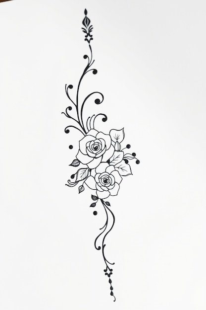 Arabic Back Hand Mehndi Design - Floral