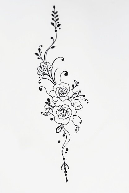 Arabic Back Hand Mehndi Design - Floral