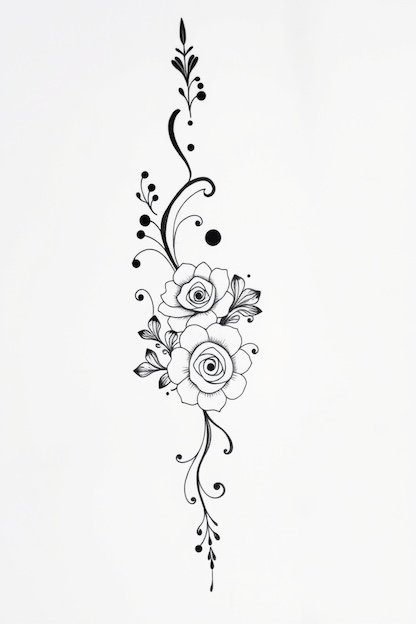Arabic Back Hand Mehndi Design - Floral