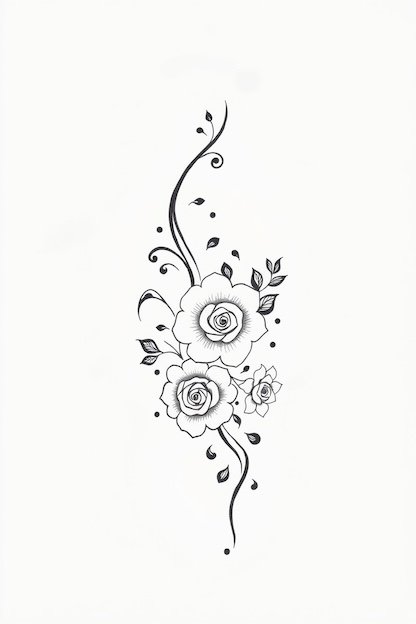 Arabic Back Hand Mehndi Design - Floral
