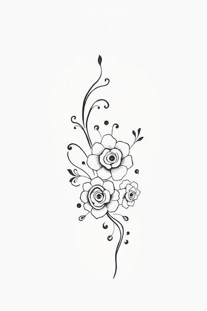 Arabic Back Hand Mehndi Design - Floral