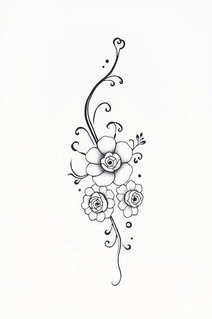 Arabic Back Hand Mehndi Design - Floral