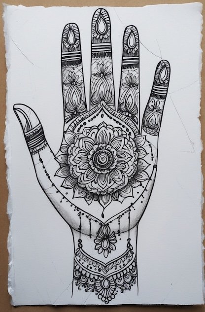 Bridal Mehndi Design on front hand