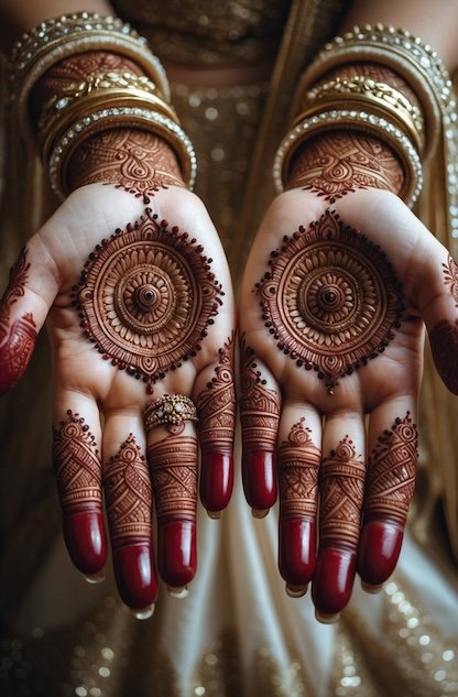 Bridal Mehndi Design on front hand