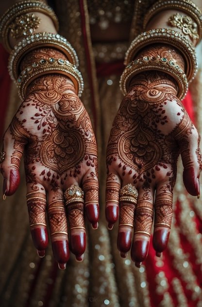 Bridal Mehndi Design on front hand