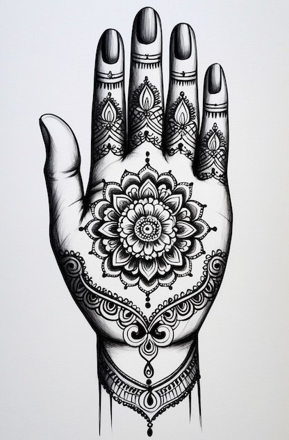 Bridal Mehndi Design on front hand