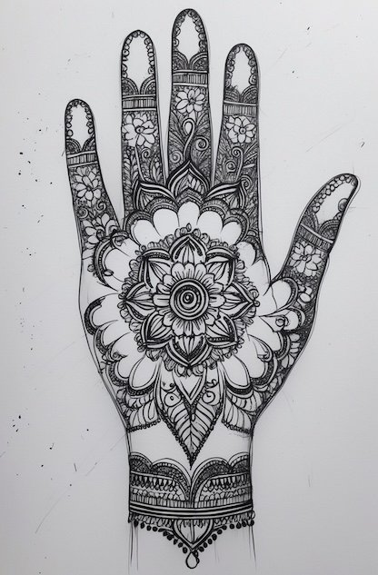 Bridal Mehndi Design on front hand