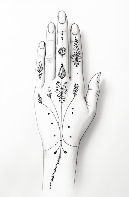 Bridal Mehndi Design on hand.