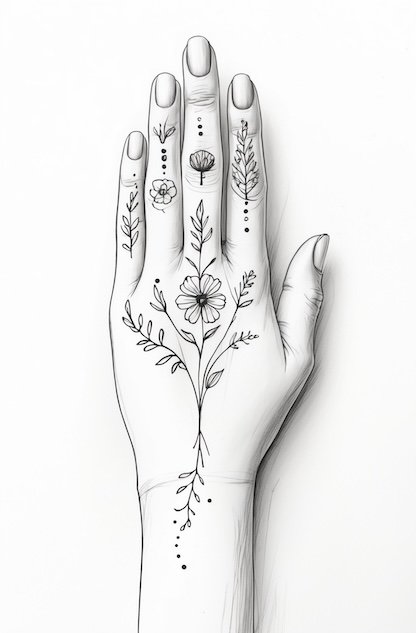 Bridal Mehndi Design on hand.