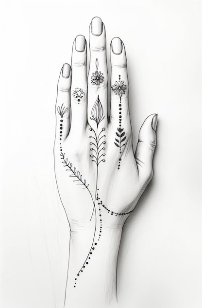 Bridal Mehndi Design on hand.