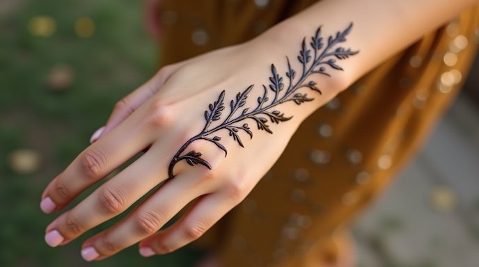 107 Beautiful Simple Mehndi Designs You'll Love 3 Simple Mehndi Designs on Hand