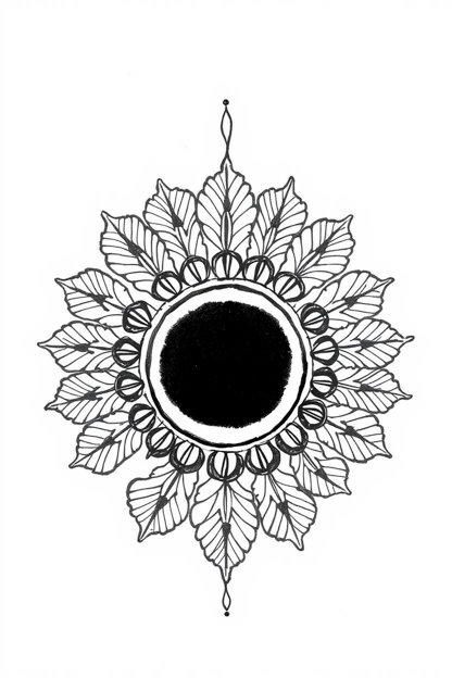 107 Beautiful Simple Mehndi Designs You'll Love 23 Simple Mehndi Design in Black Ink