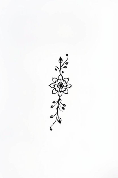 107 Beautiful Simple Mehndi Designs You'll Love 44 Simple Mehndi Designs in Black Ink