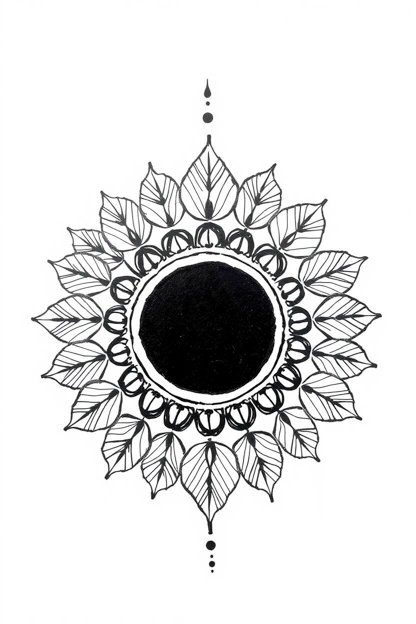 107 Beautiful Simple Mehndi Designs You'll Love 17 Simple Mehndi Design in Black Ink