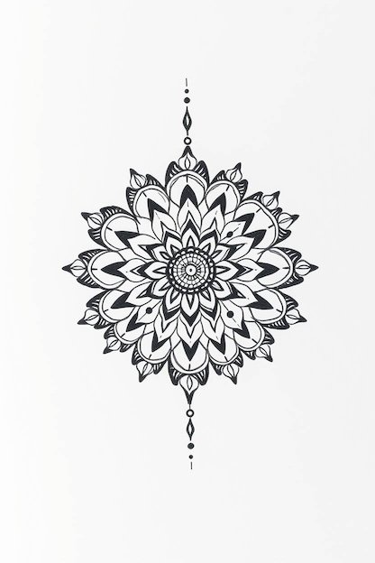 107 Beautiful Simple Mehndi Designs You'll Love 11 Simple Mehndi Design in Black Ink