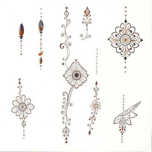 107 Beautiful Simple Mehndi Designs You'll Love 38 Simple Mehndi Design Drawing